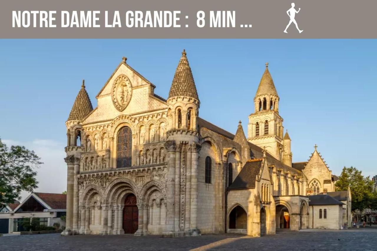 Chambres Poitiers Centre Ville - Salle De Bain, Refrigerateur, Tv Et Machine A Cafe Privatifs - Cuisine Commune - Terrasse - Hotel De Ville A 200M Exterior photo
