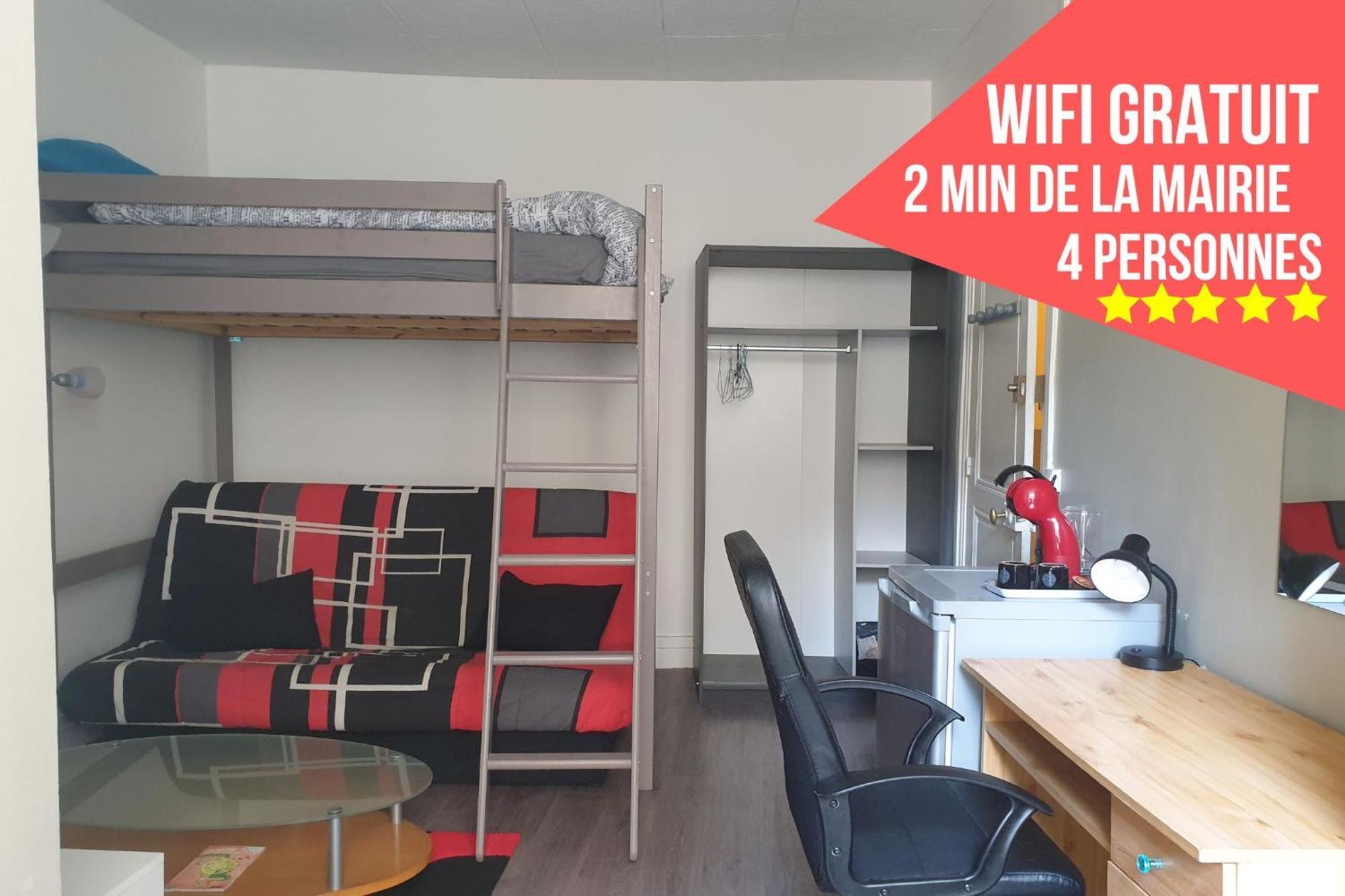 Chambres Poitiers Centre Ville - Salle De Bain, Refrigerateur, Tv Et Machine A Cafe Privatifs - Cuisine Commune - Terrasse - Hotel De Ville A 200M Room photo